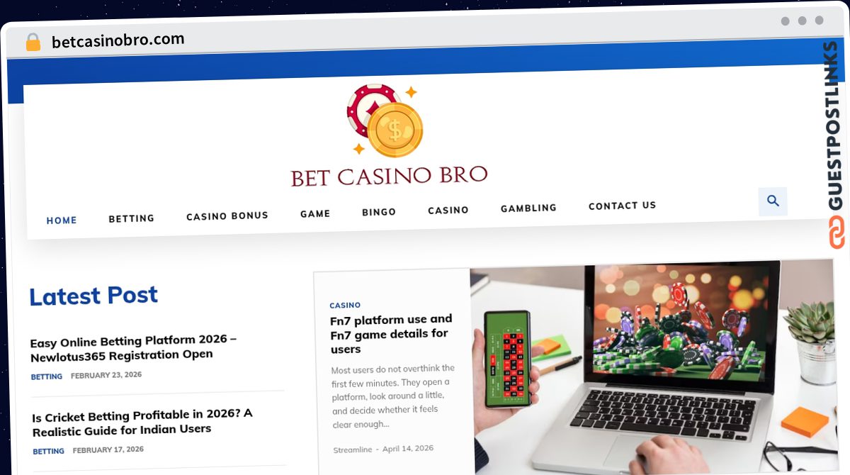 Publish Guest Post on betcasinobro.com