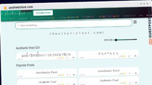 Publish Guest Post on aestheticfont.com