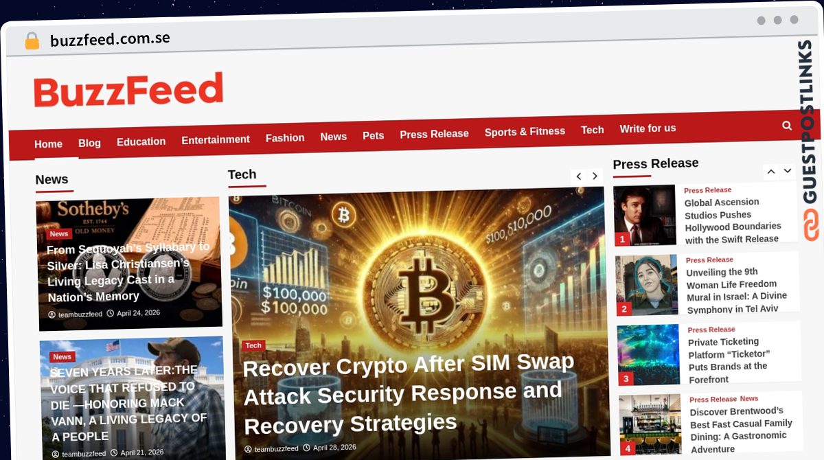 Publish Guest Post on buzzfeed.com.se