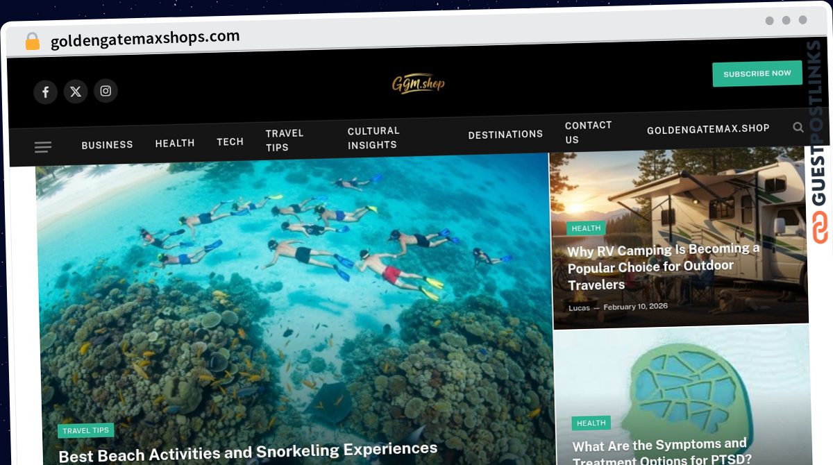 Publish Guest Post on goldengatemaxshops.com
