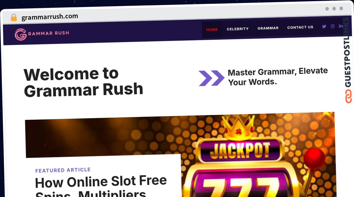 Publish Guest Post on grammarrush.com