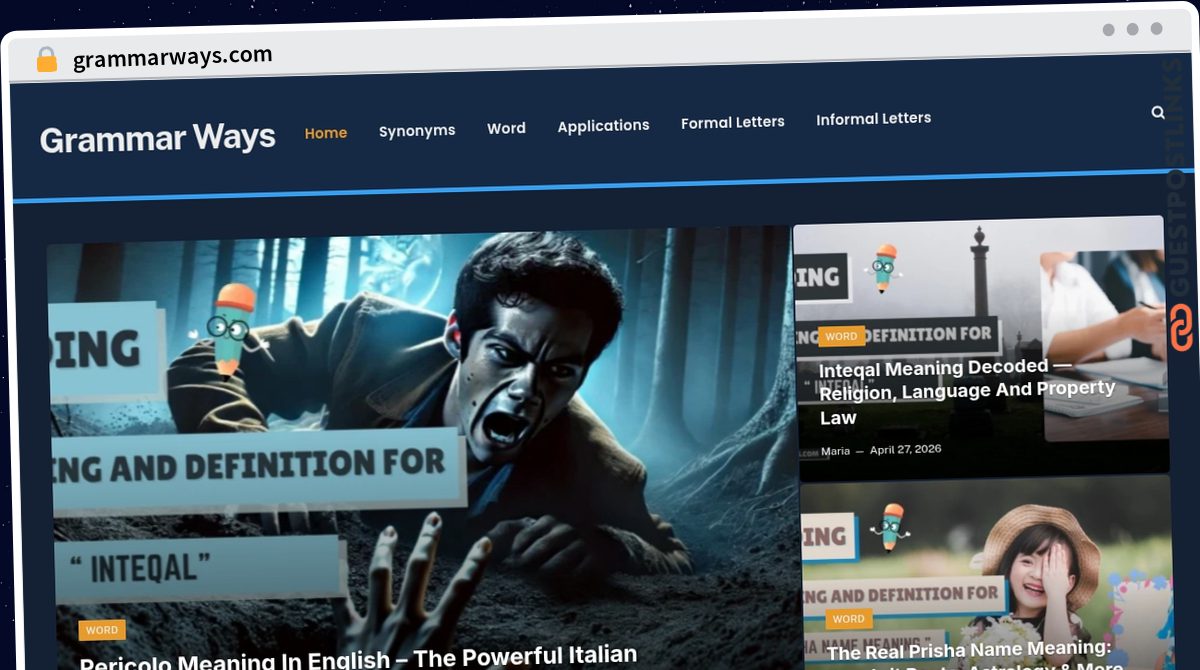 Publish Guest Post on grammarways.com