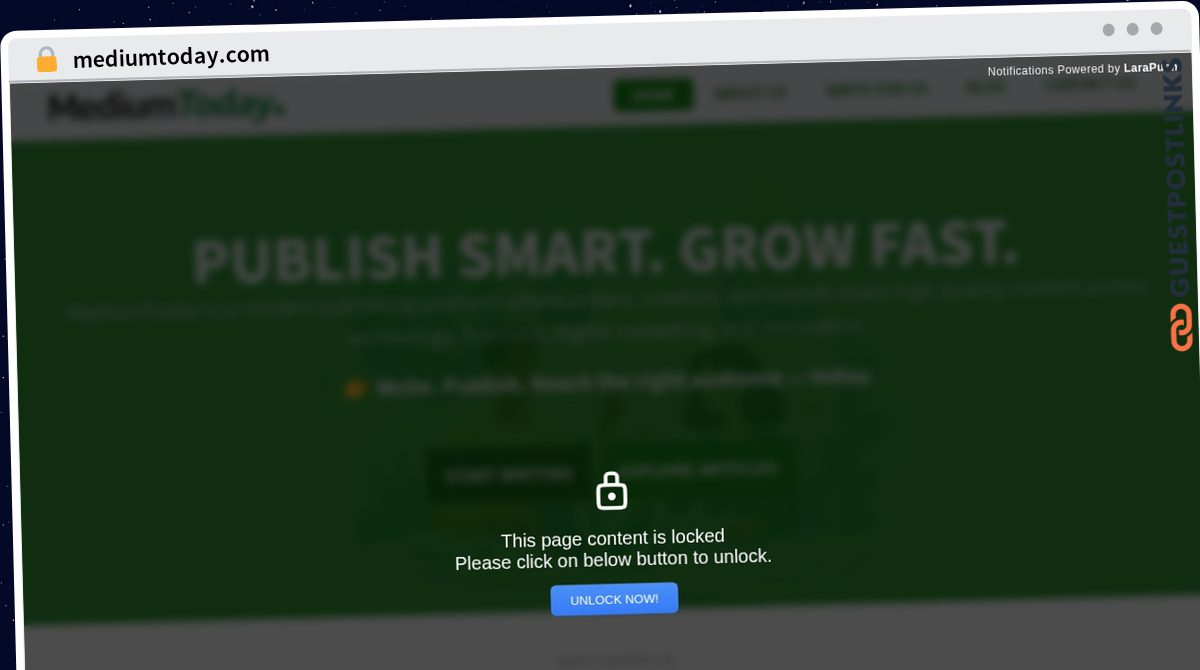 Publish Guest Post on mediumtoday.com