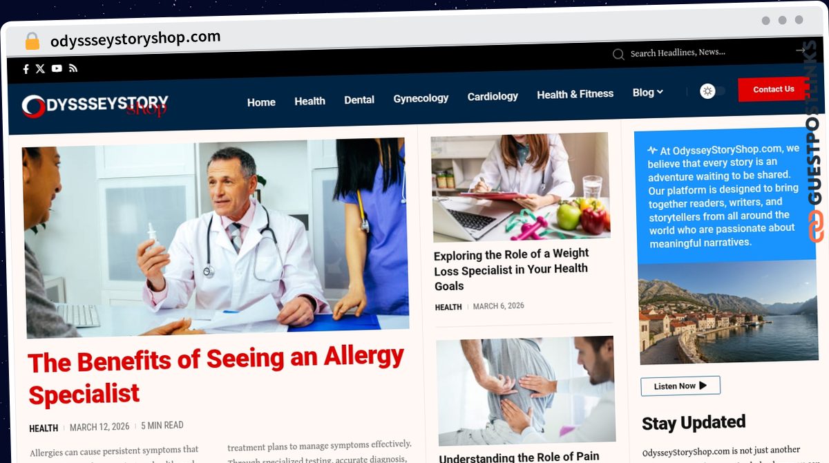Publish Guest Post on odyssseystoryshop.com