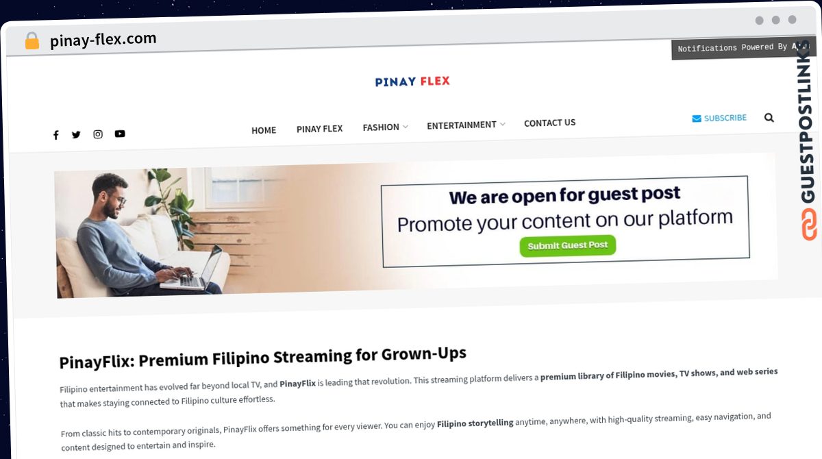 Publish Guest Post on pinay-flex.com