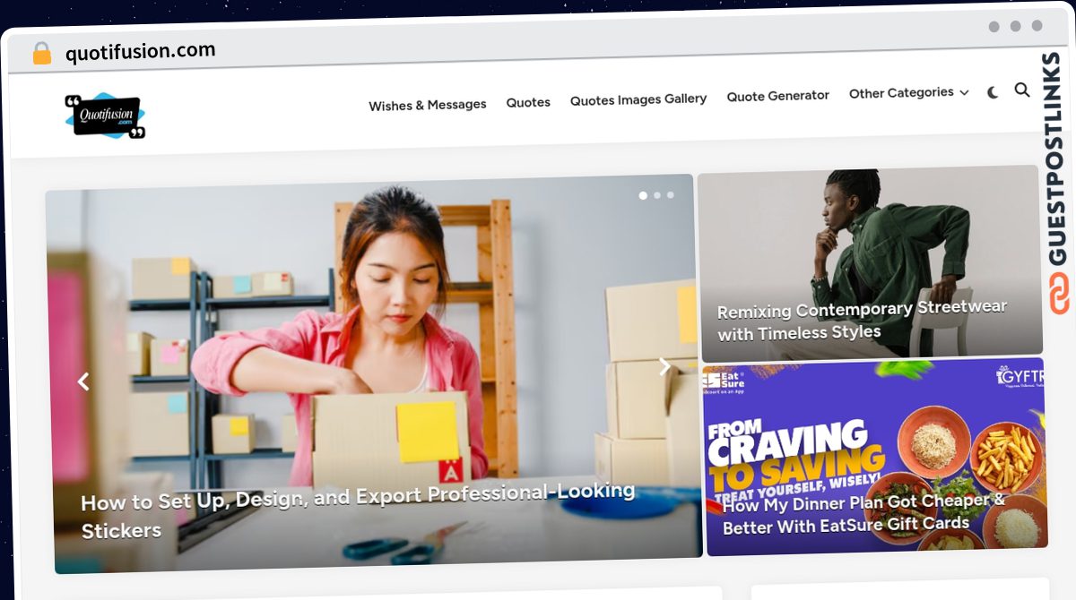 Publish Guest Post on quotifusion.com