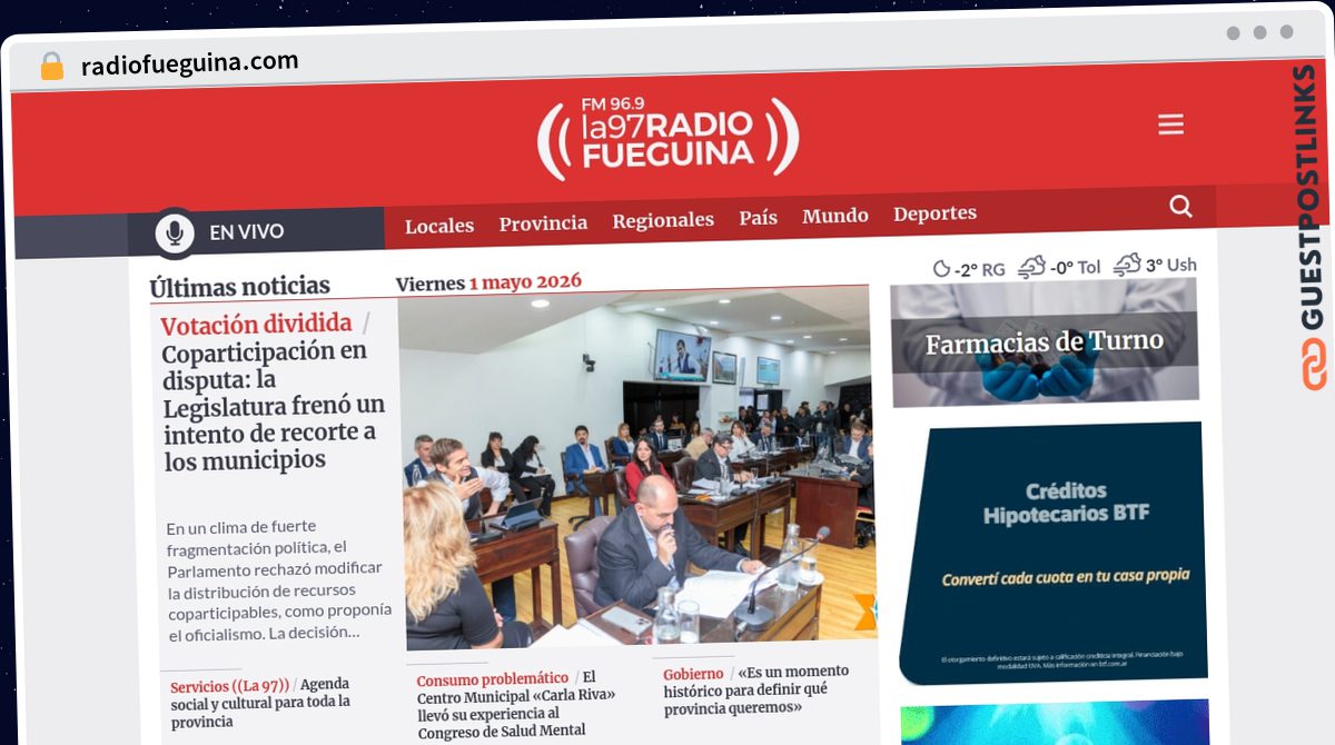 Publish Guest Post on radiofueguina.com