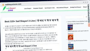 Publish Guest Post on sadshayarizone.com
