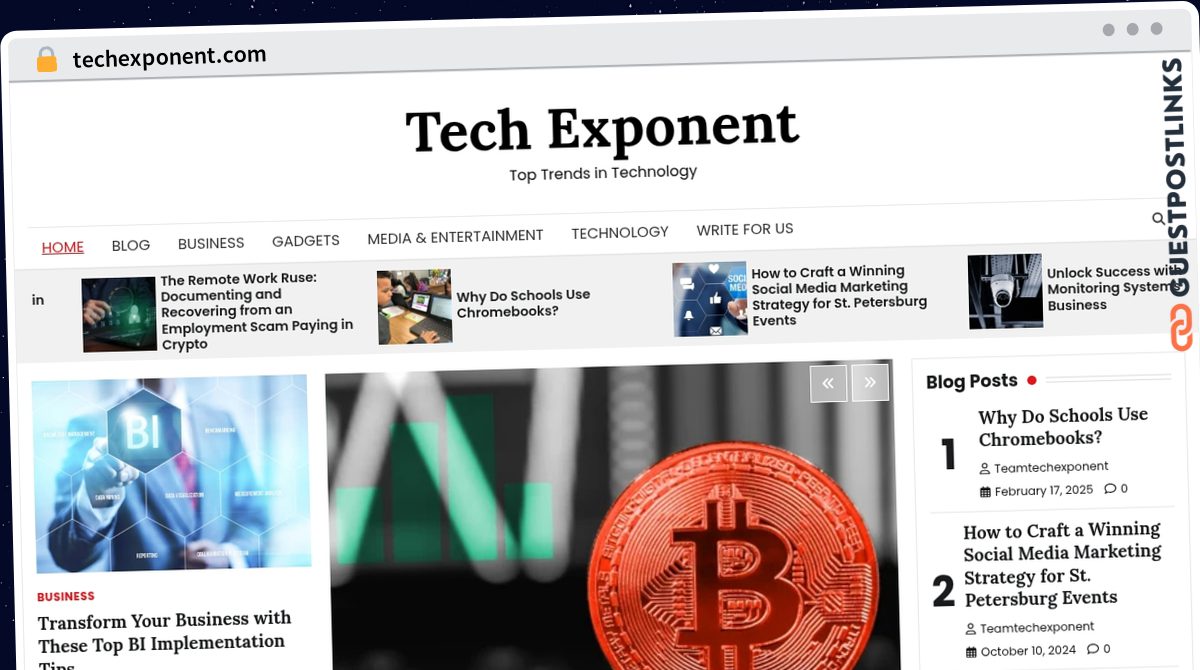 Publish Guest Post on techexponent.com