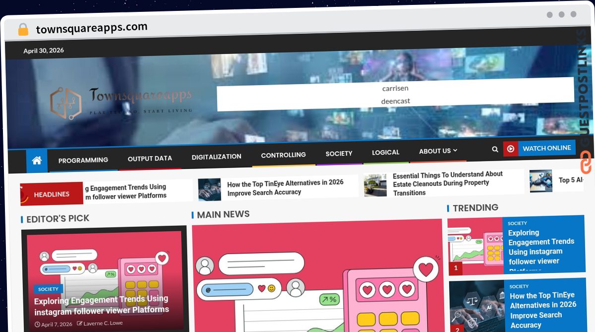 Publish Guest Post on townsquareapps.com