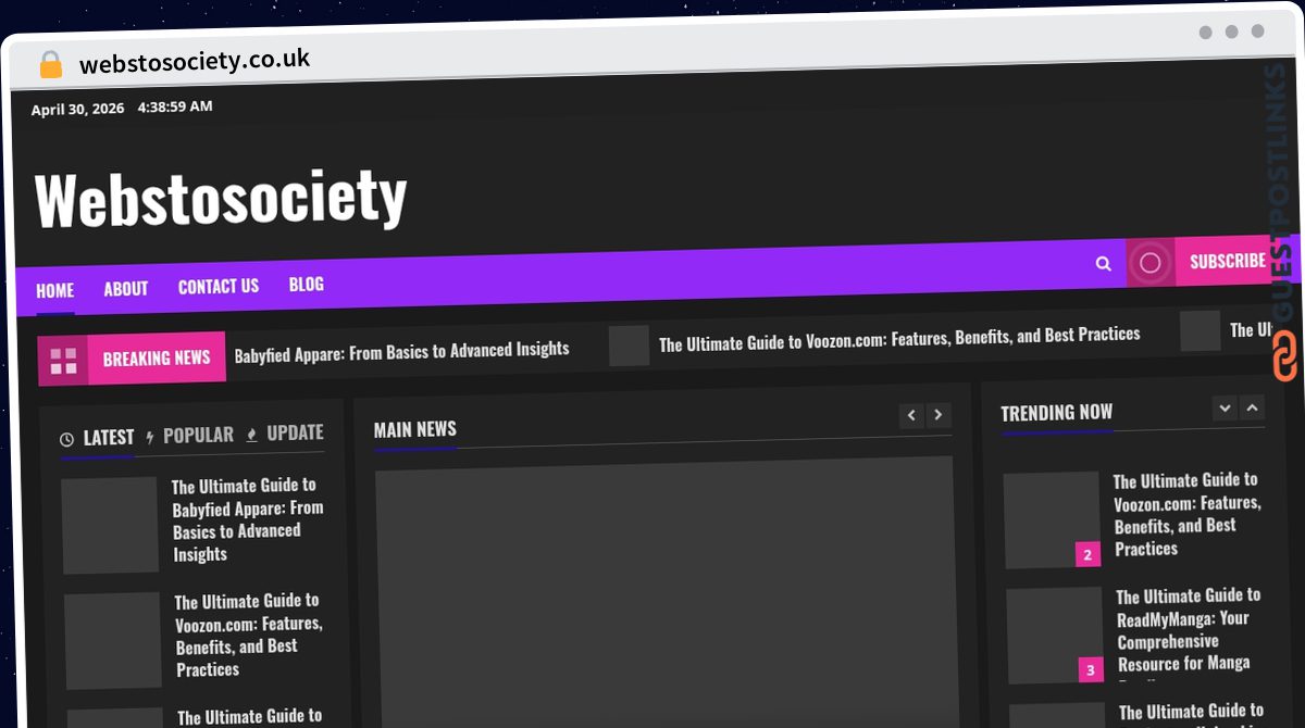 Publish Guest Post on webstosociety.co.uk