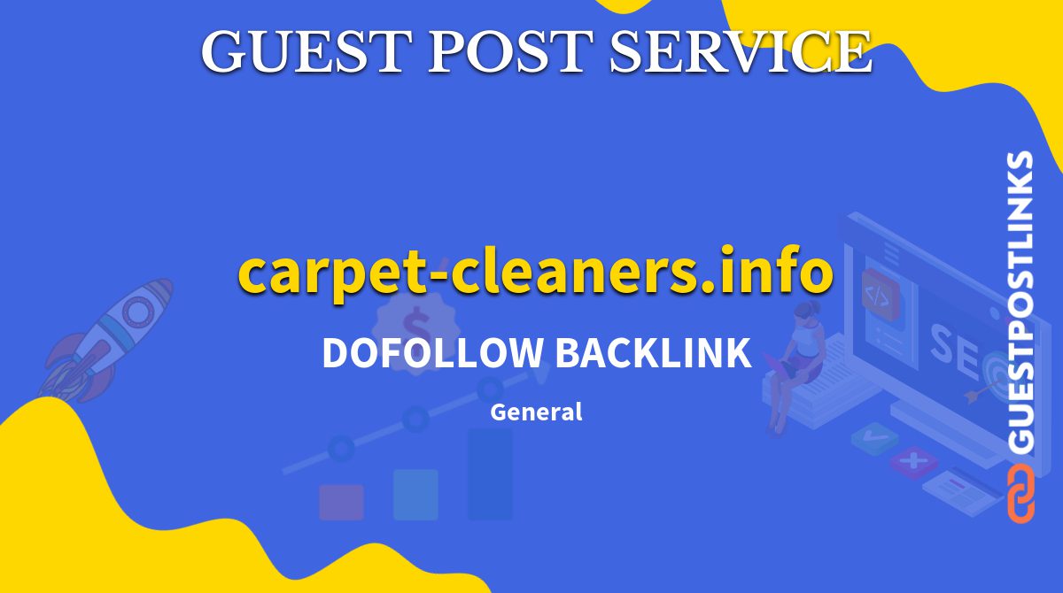 Buy Guest Post on carpet-cleaners.info