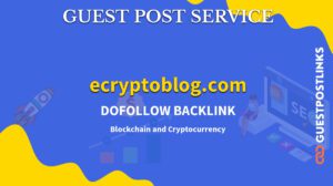 Buy Guest Post on ecryptoblog.com