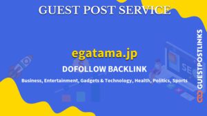 Buy Guest Post on egatama.jp