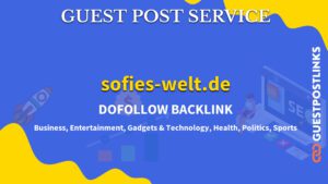 Buy Guest Post on sofies-welt.de