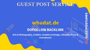 Buy Guest Post on whudat.de