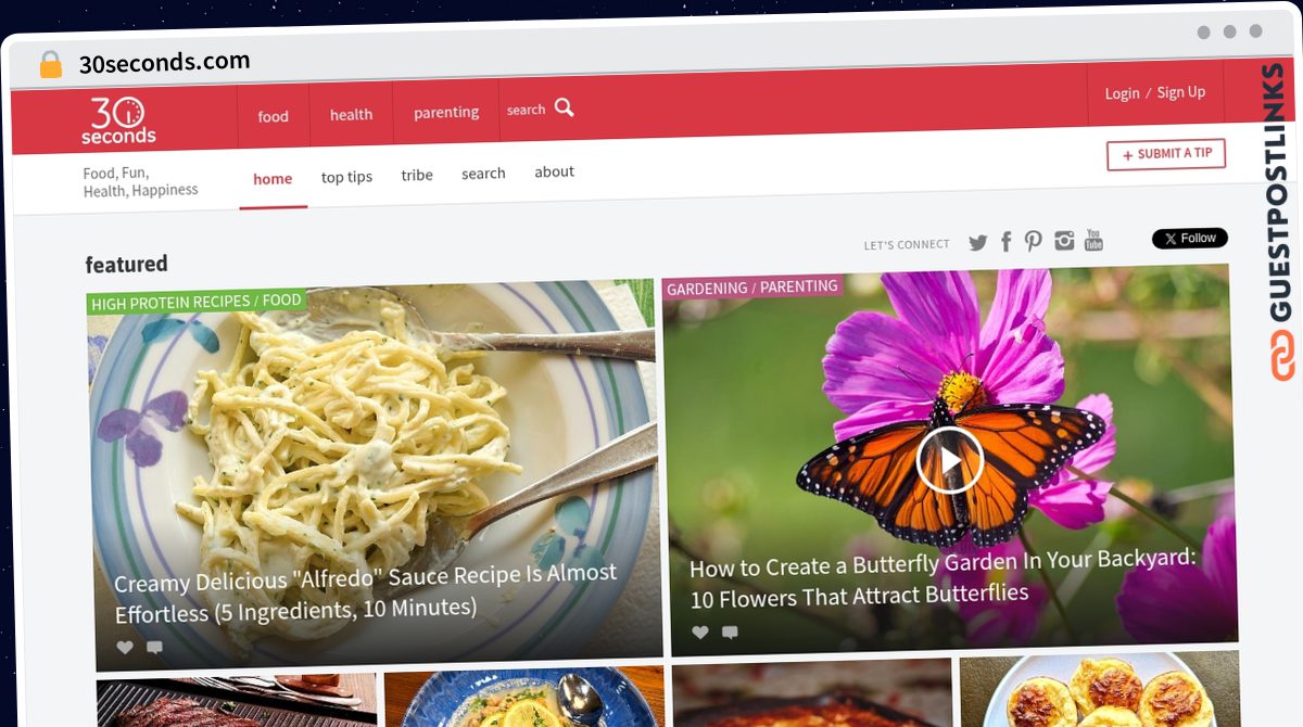 Publish Guest Post on 30seconds.com