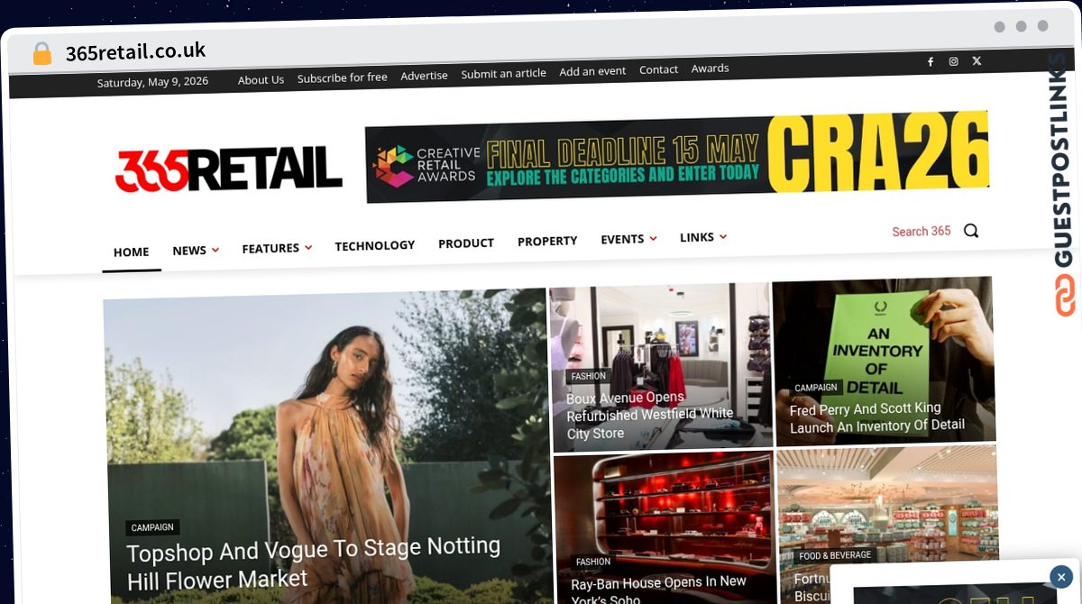 Publish Guest Post on 365retail.co.uk