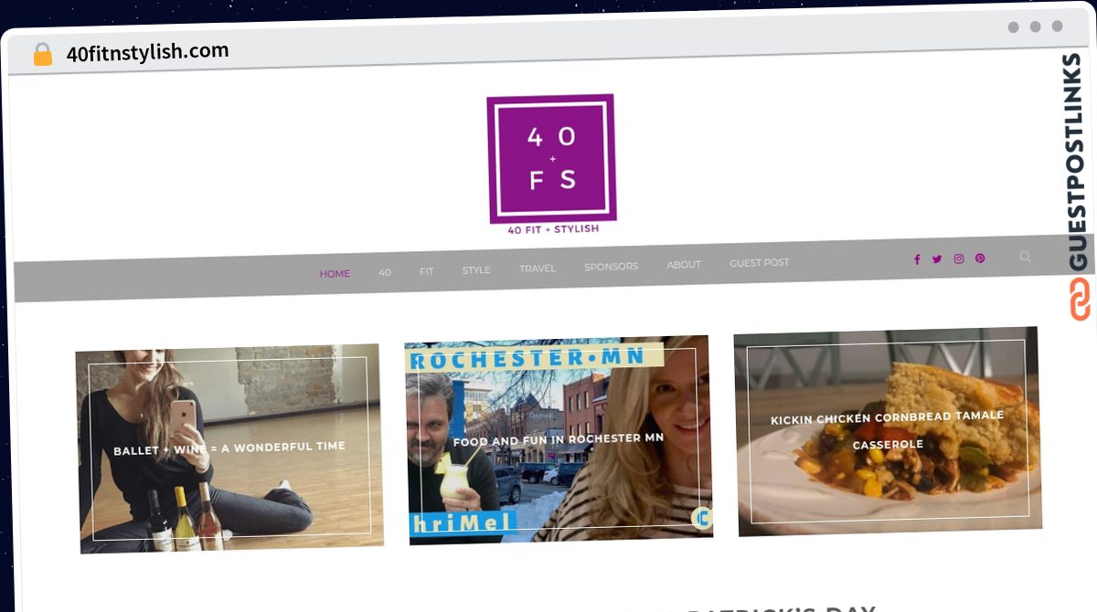 Publish Guest Post on 40fitnstylish.com