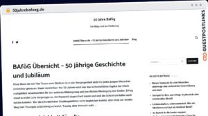 Publish Guest Post on 50jahrebafoeg.de