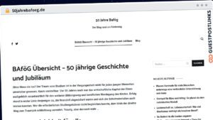 Publish Guest Post on 50jahrebafoeg.de