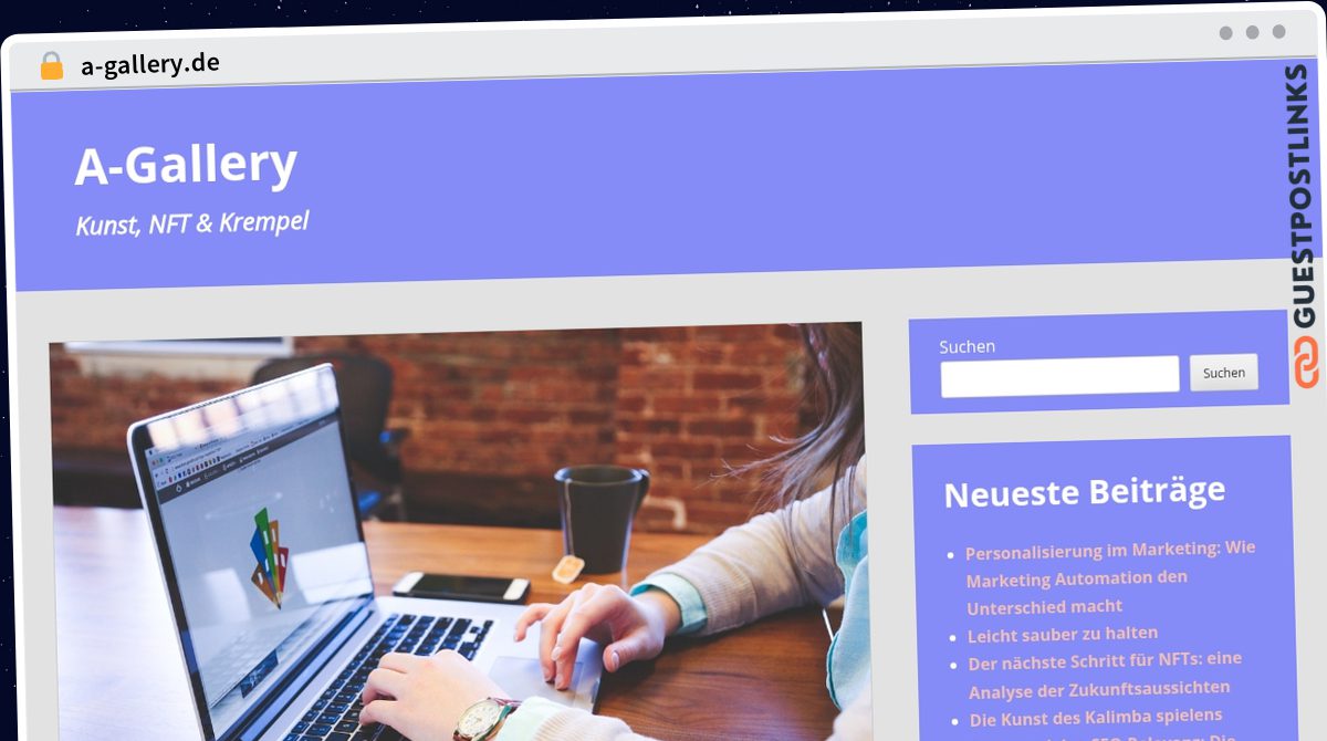 Publish Guest Post on a-gallery.de