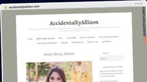 Publish Guest Post on accidentallyallison.com