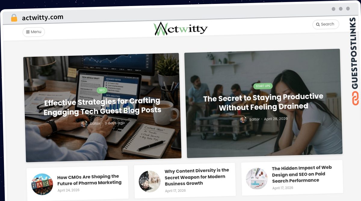 Publish Guest Post on actwitty.com