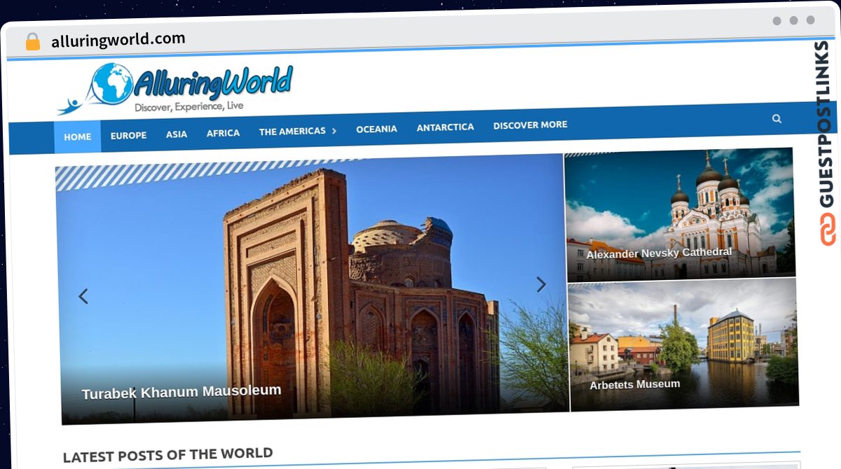 Publish Guest Post on alluringworld.com