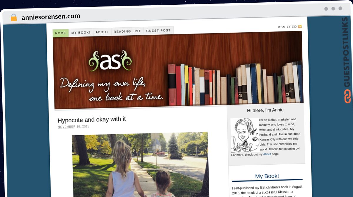 Publish Guest Post on anniesorensen.com