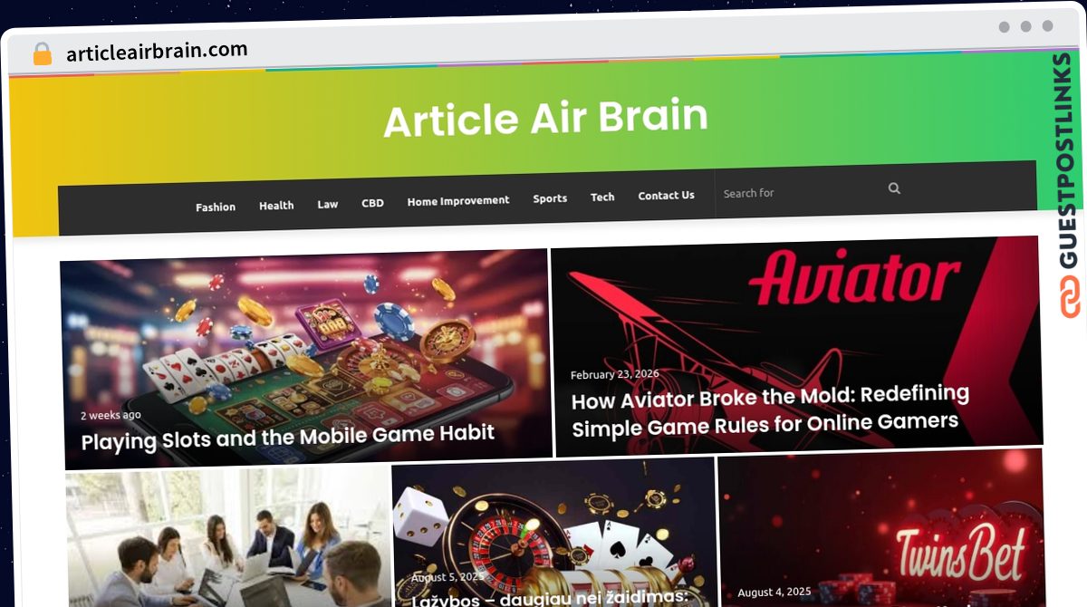 Publish Guest Post on articleairbrain.com