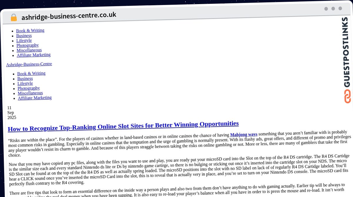Publish Guest Post on ashridge-business-centre.co.uk
