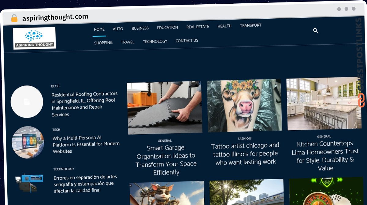 Publish Guest Post on aspiringthought.com