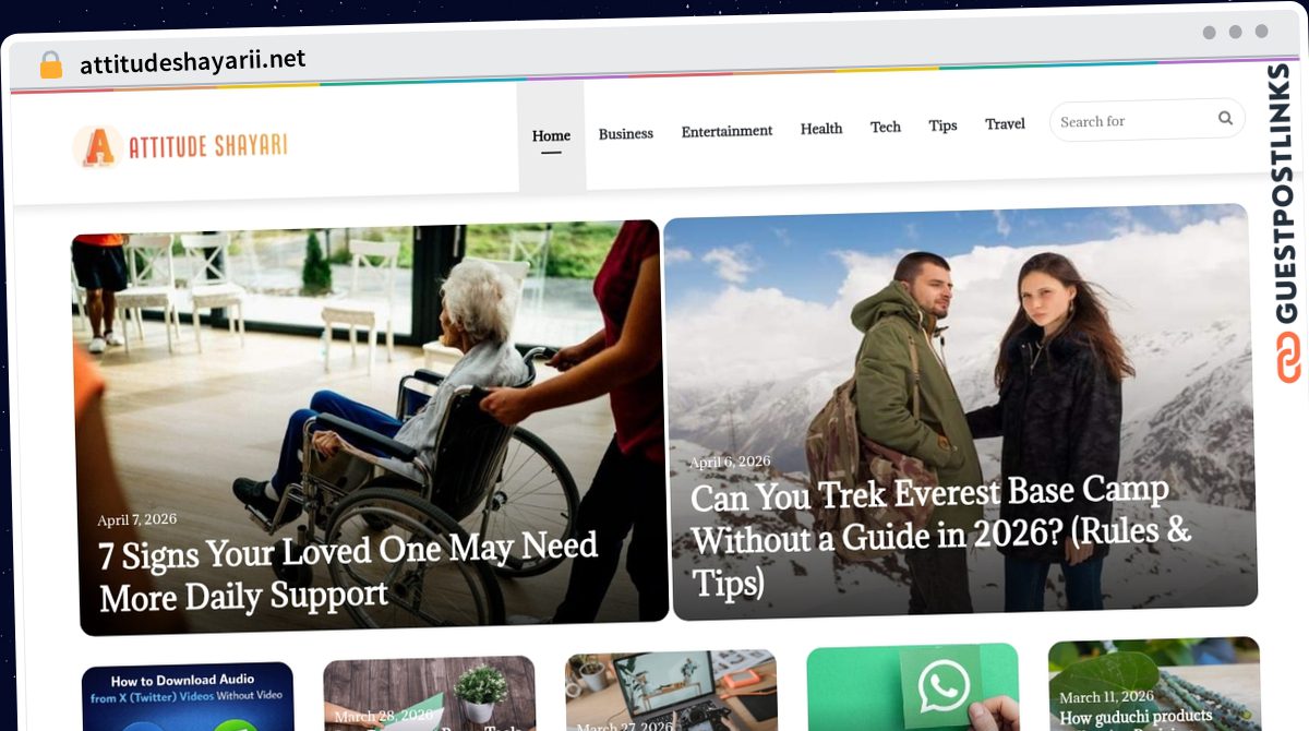 Publish Guest Post on attitudeshayarii.net