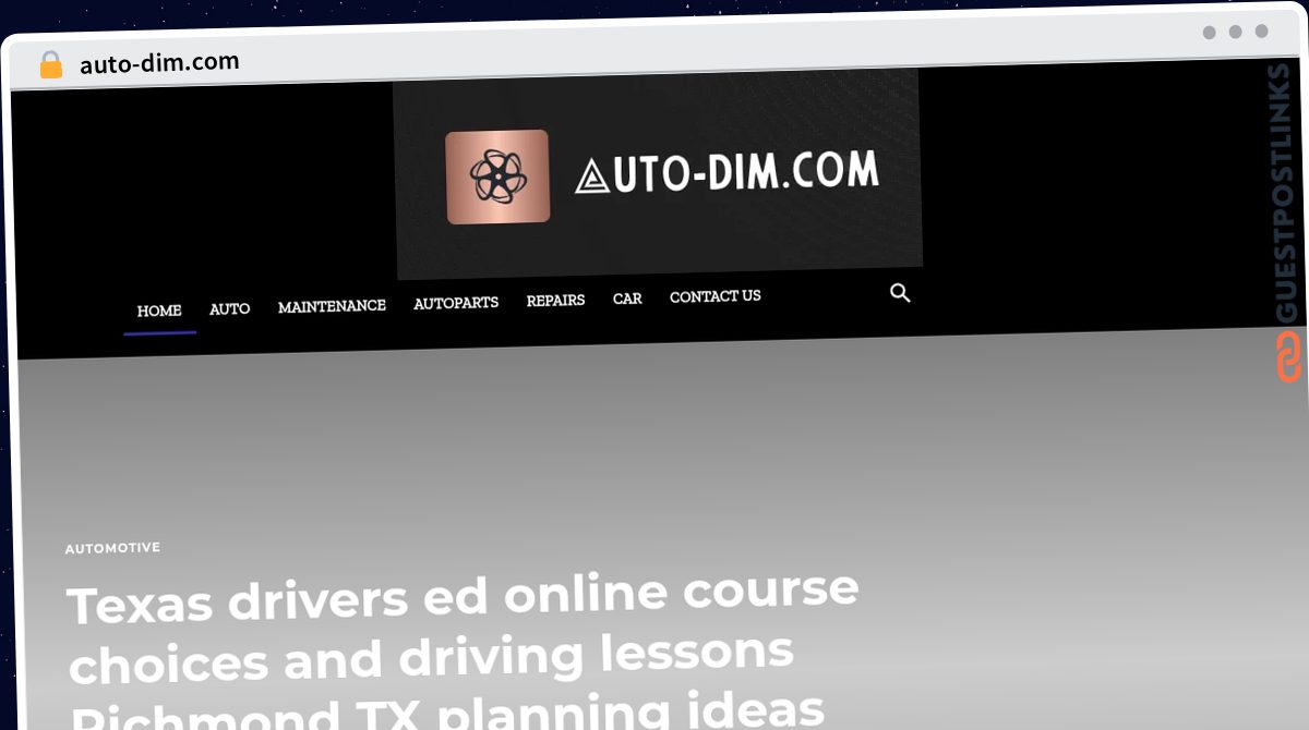 Publish Guest Post on auto-dim.com