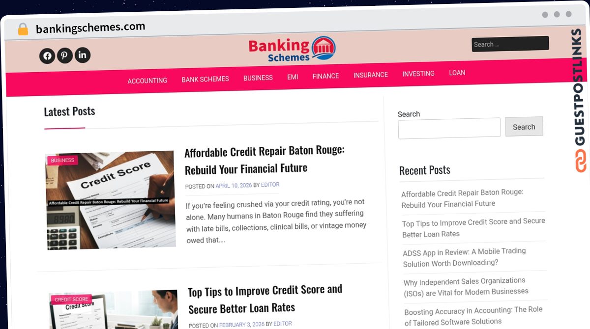 Publish Guest Post on bankingschemes.com