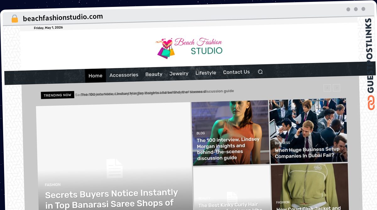 Publish Guest Post on beachfashionstudio.com