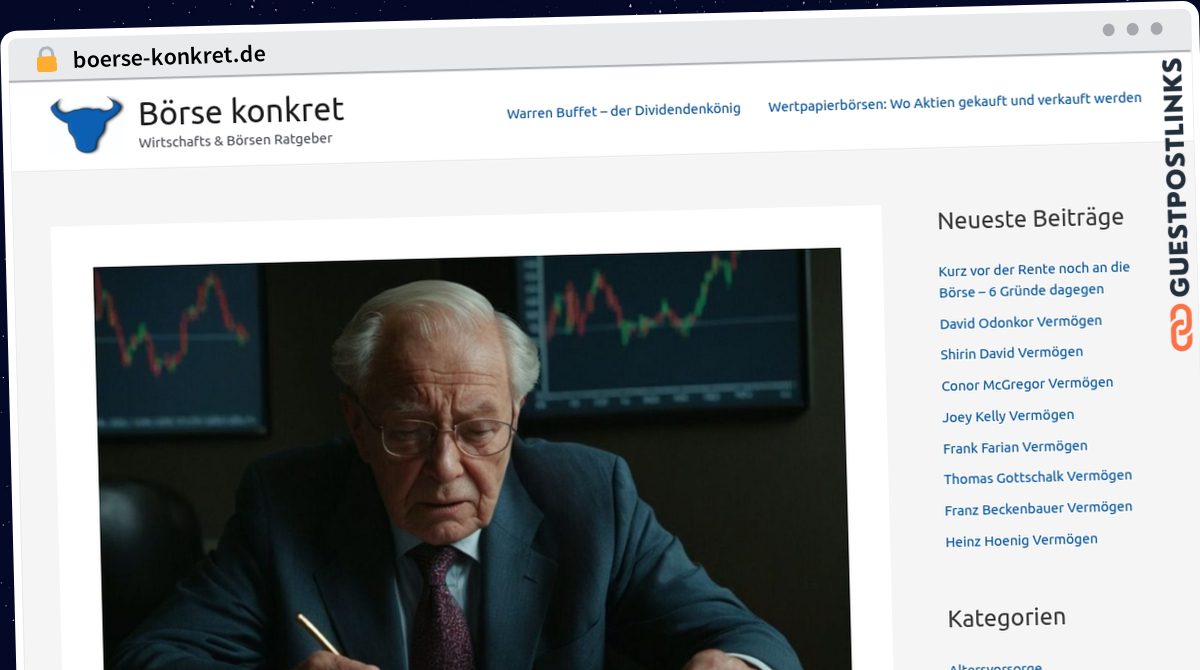 Publish Guest Post on boerse-konkret.de