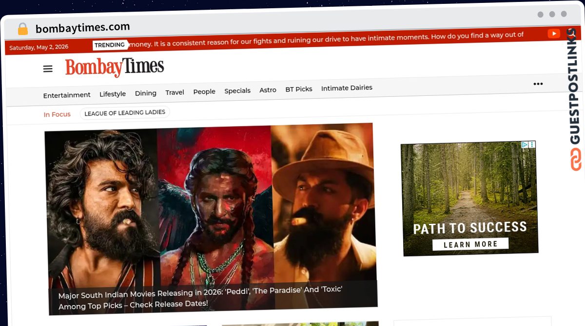 Publish Guest Post on bombaytimes.com
