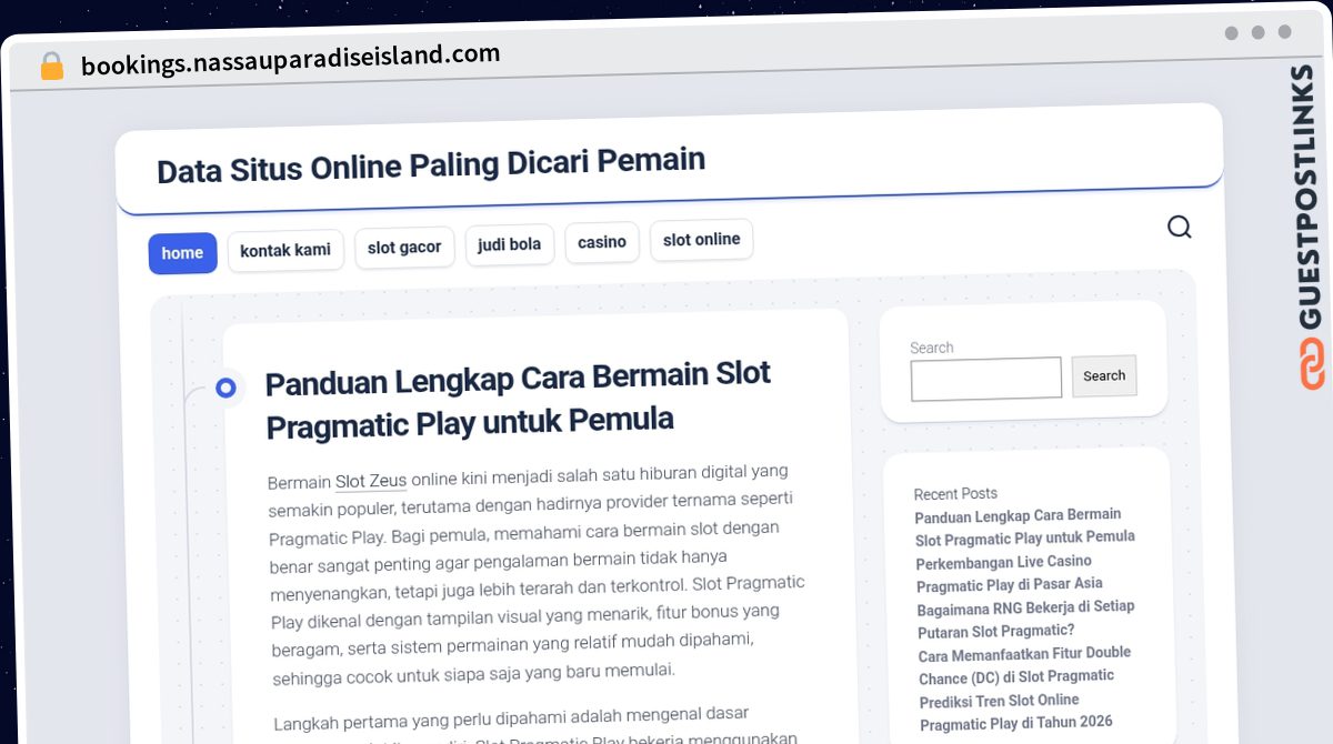 Publish Guest Post on bookings.nassauparadiseisland.com