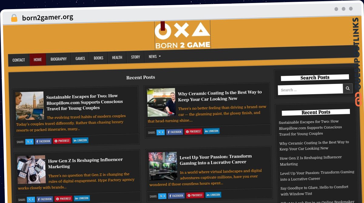 Publish Guest Post on born2gamer.org
