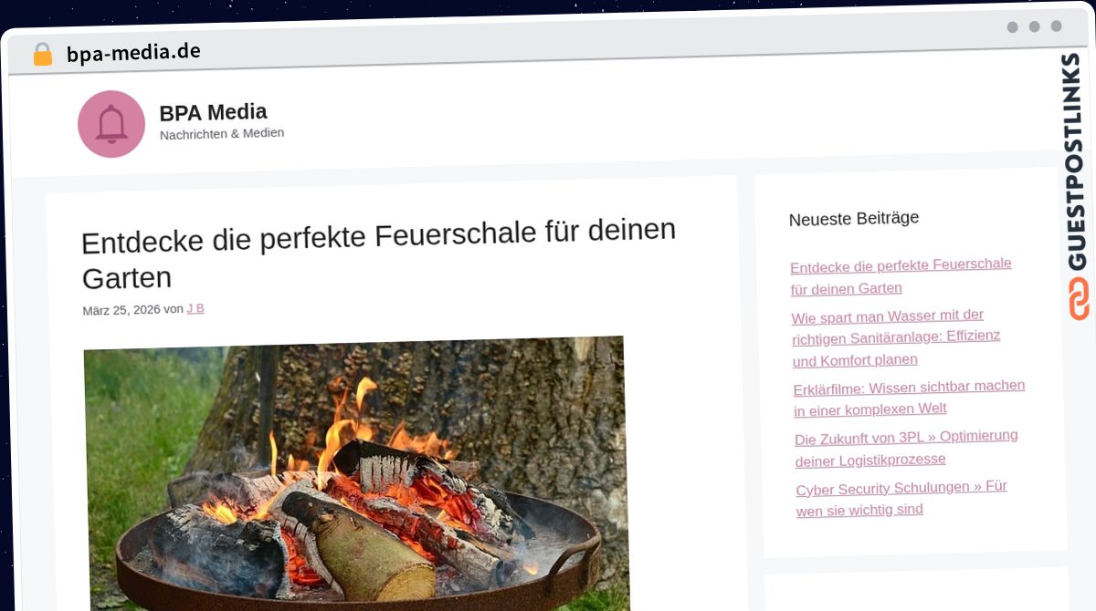 Publish Guest Post on bpa-media.de