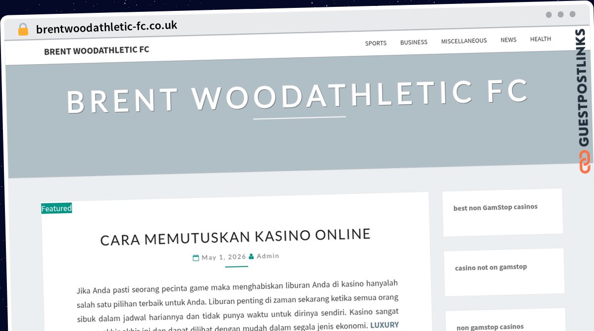 Publish Guest Post on brentwoodathletic-fc.co.uk