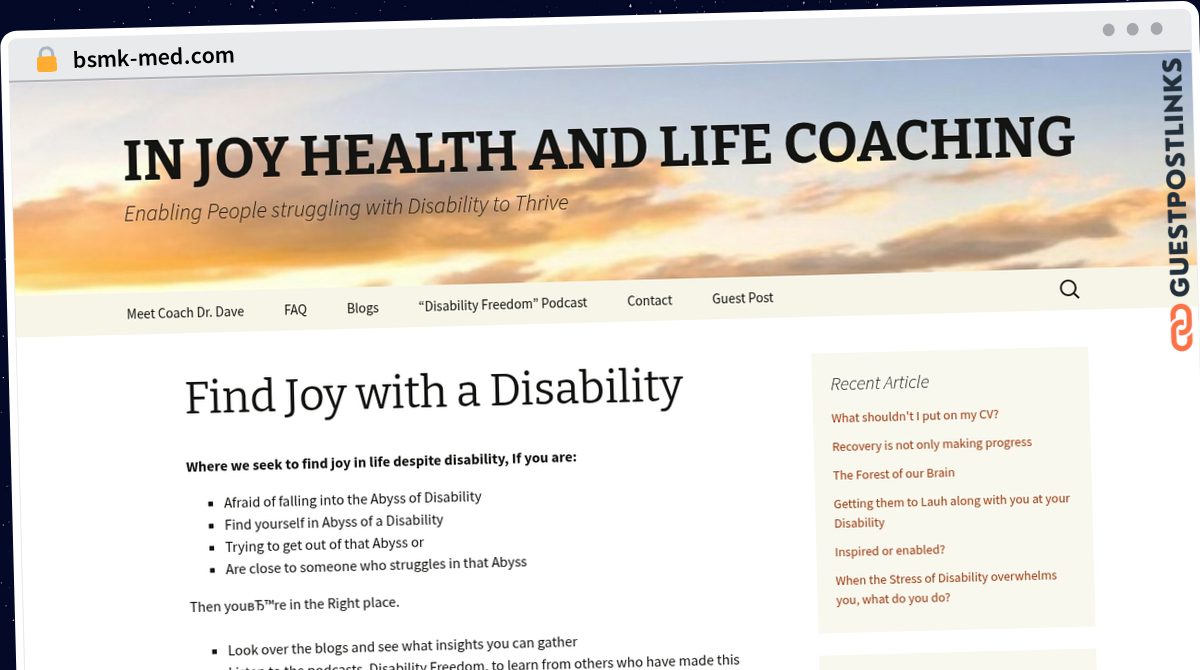 Publish Guest Post on bsmk-med.com