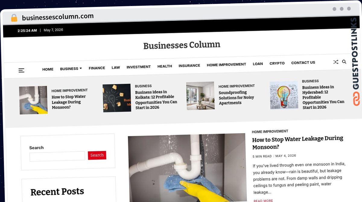 Publish Guest Post on businessescolumn.com