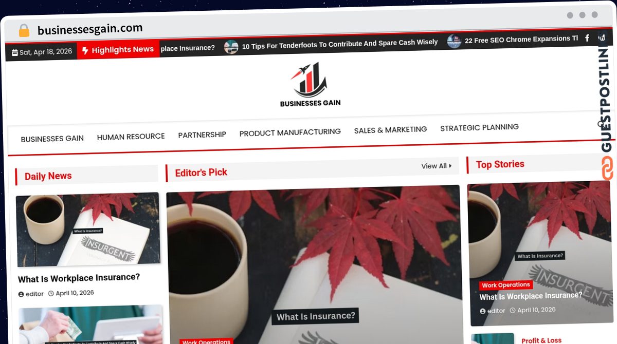 Publish Guest Post on businessesgain.com