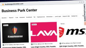 Publish Guest Post on businessparkcenter.com