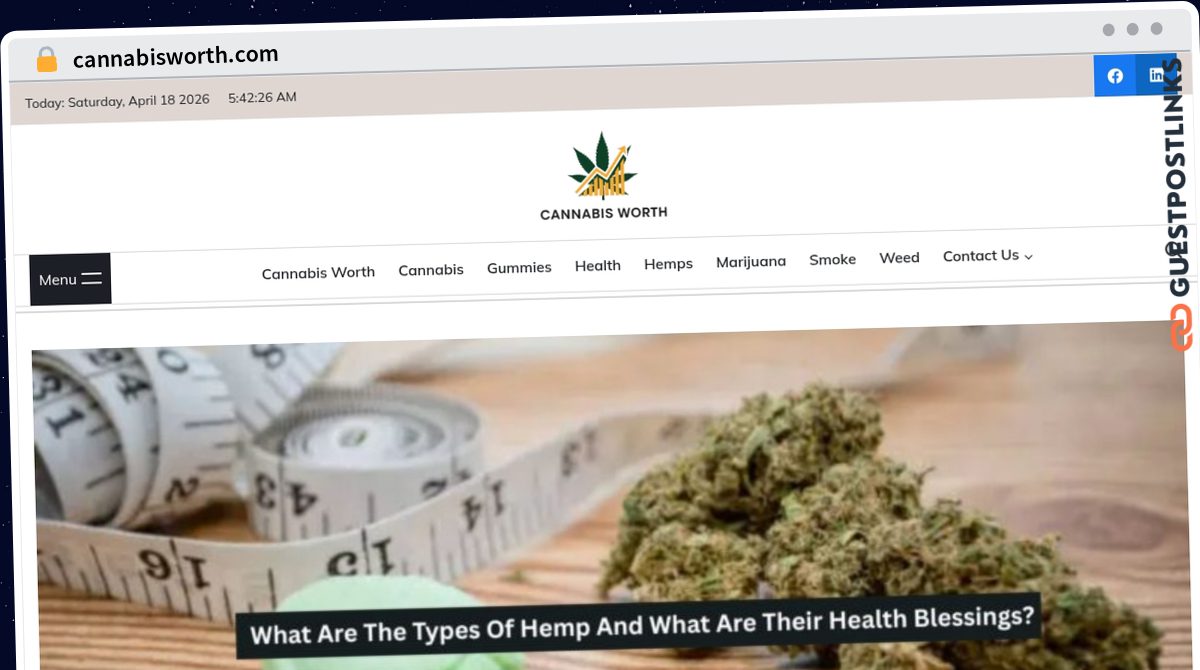 Publish Guest Post on cannabisworth.com