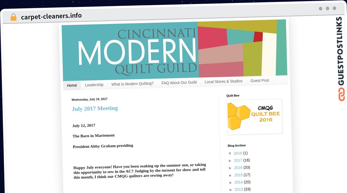 Publish Guest Post on carpet-cleaners.info