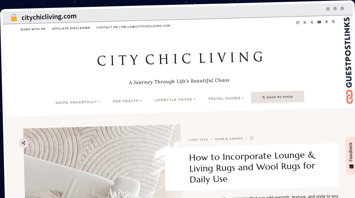 Publish Guest Post on citychicliving.com